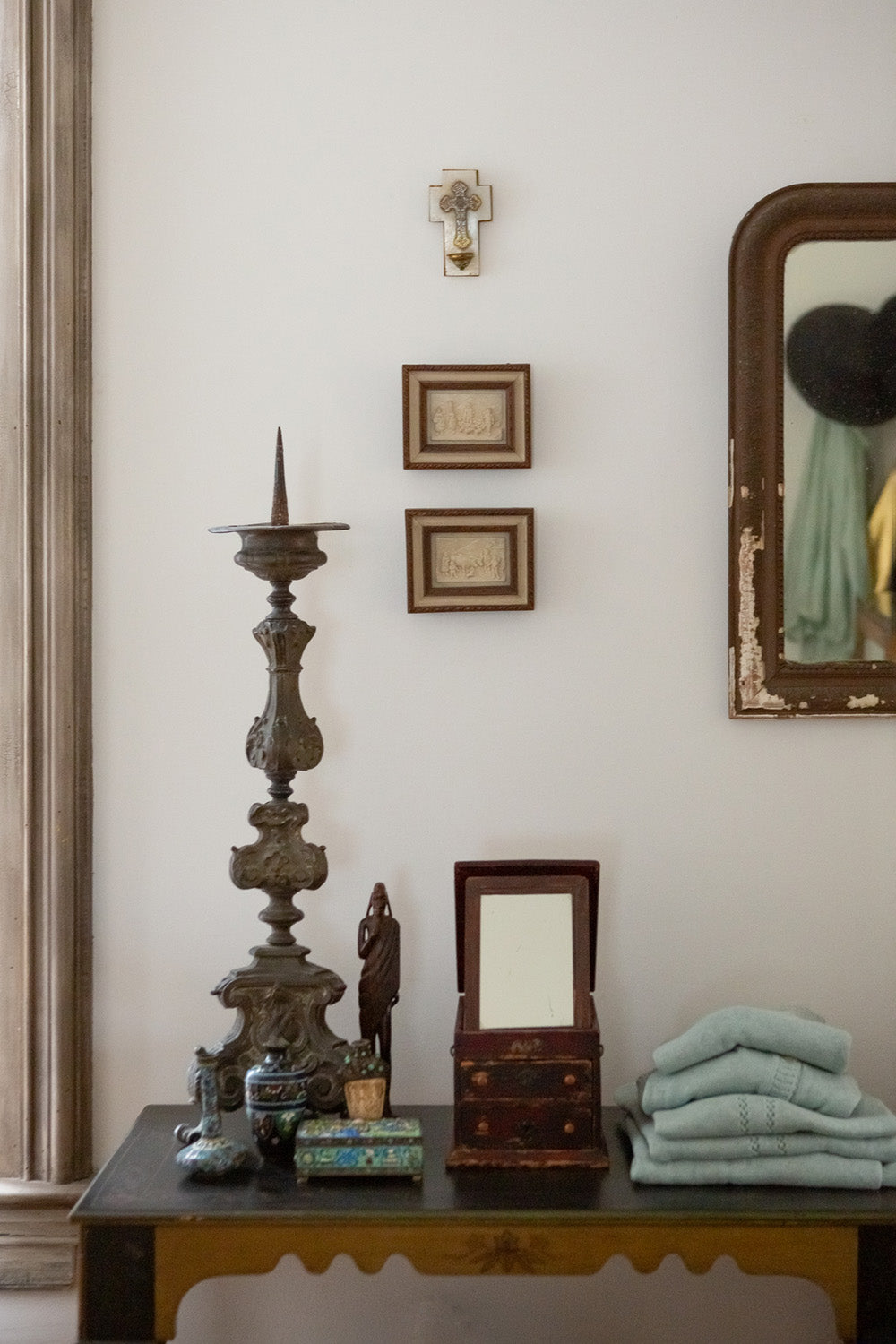 18th Century Continental Baroque Repoussé Candle Pricket