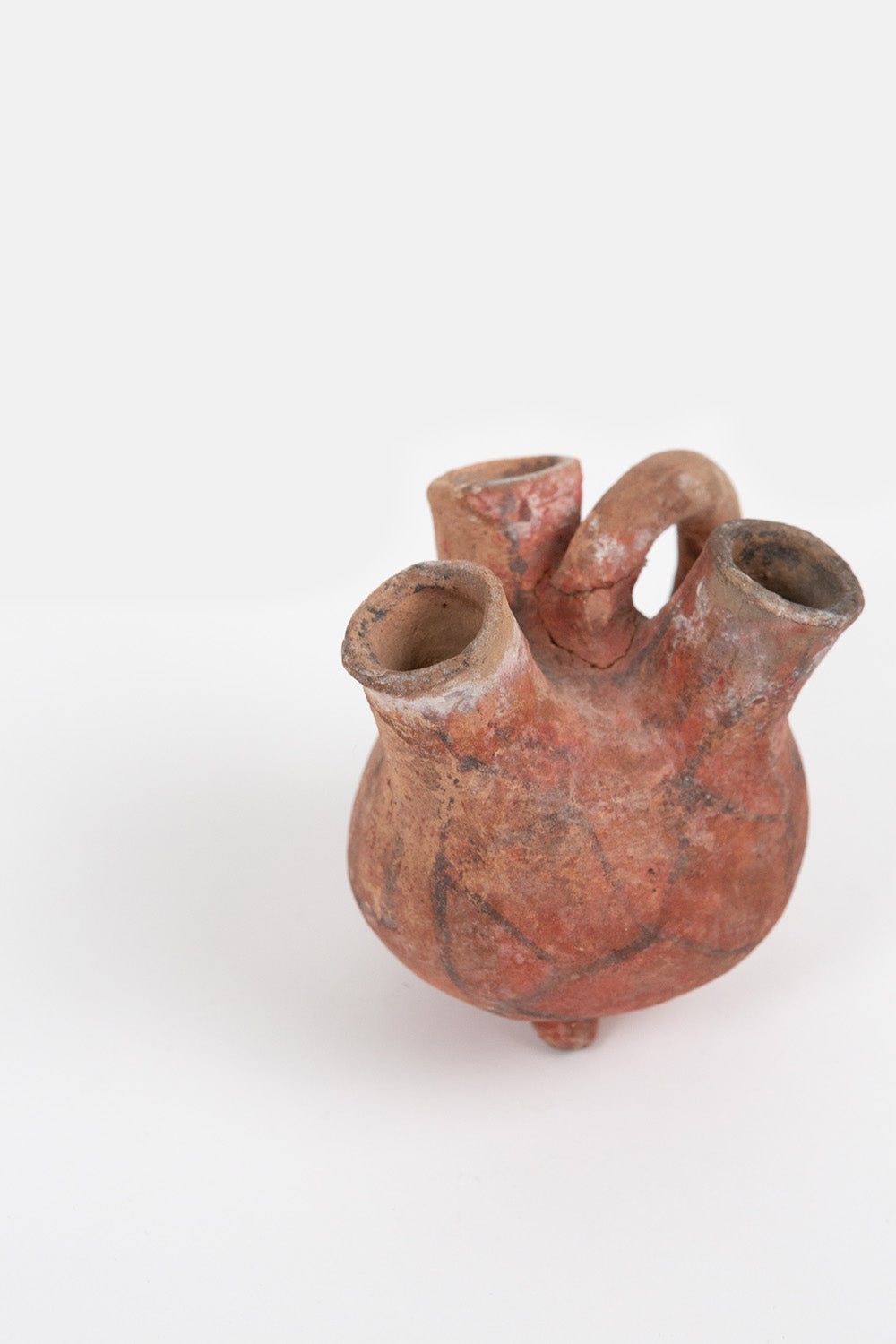 Pre-Columbian Polychrome Decorated Pottery Jug