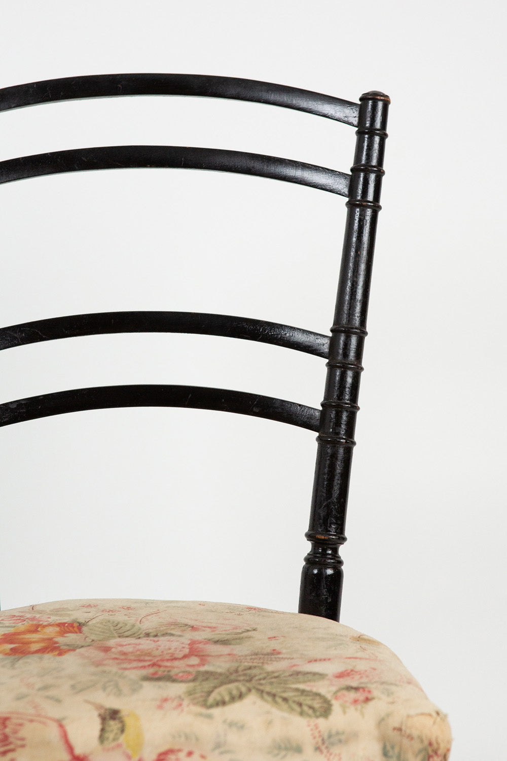 Set of Three Vintage Ebonized Side Chairs