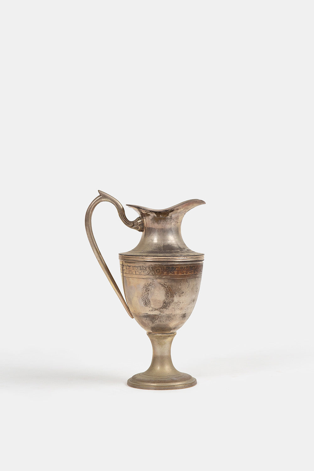 Silver Plate Engraved Pitcher