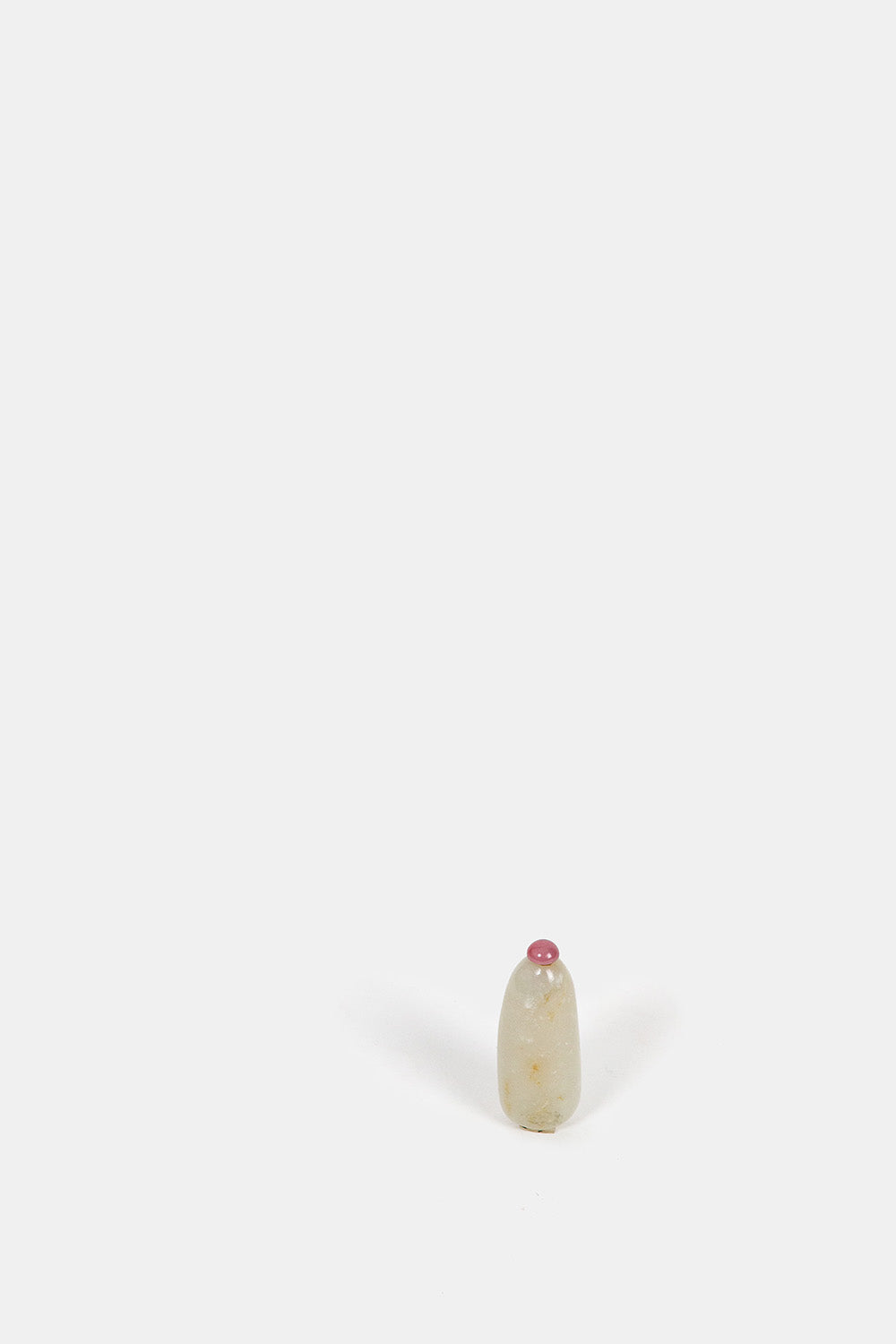 Antique Chinese Celadon and Russet Jade Snuff Bottle