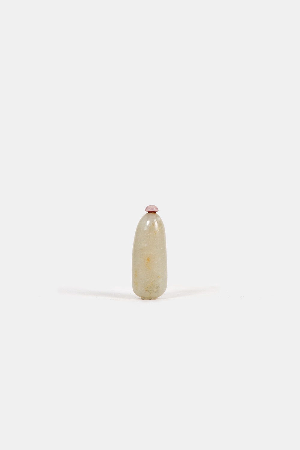 Antique Chinese Celadon and Russet Jade Snuff Bottle