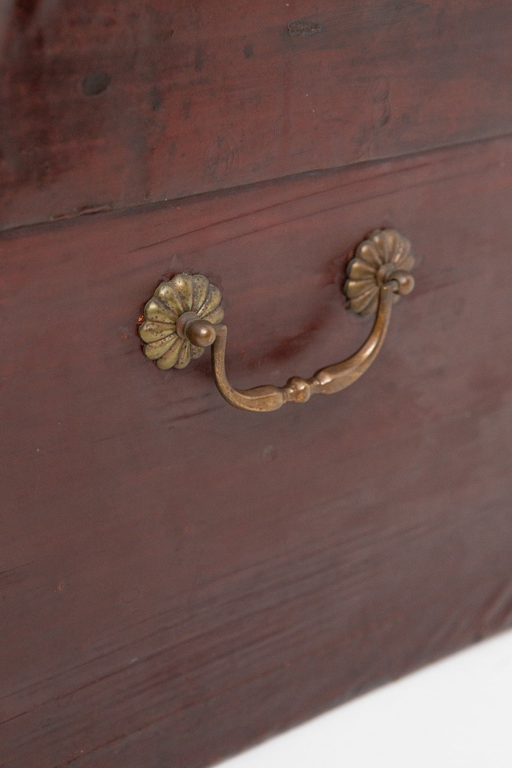 Large Oxblood Lacquered Chest