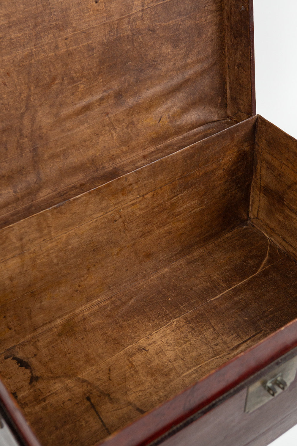 Large Oxblood Lacquered Chest
