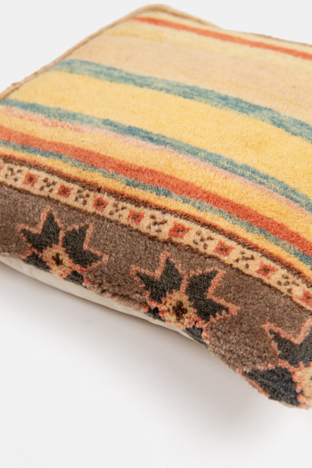 Vintage Turkish Flatweave Throw Pillow In Yildiz Stripe