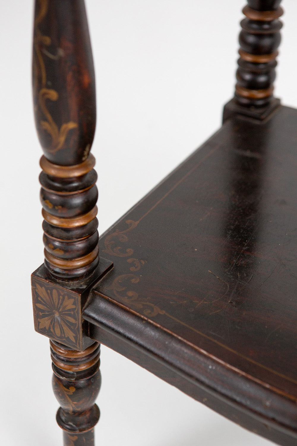 Hand-painted Victorian Bedside Table