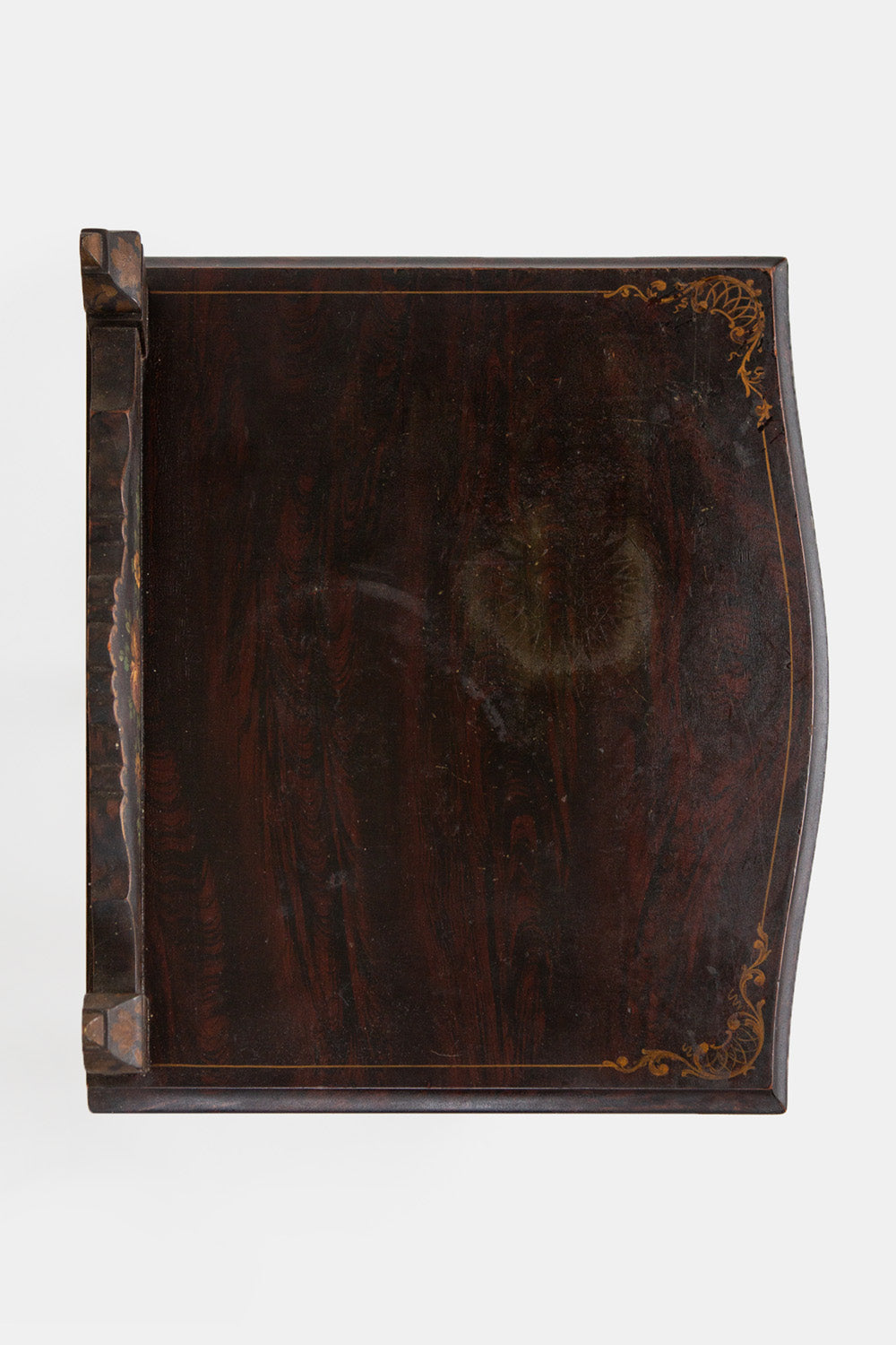 Hand-painted Victorian Bedside Table
