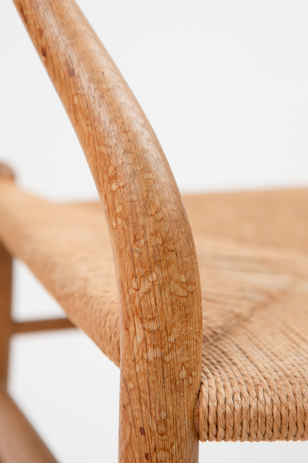 Pair of Hans J. Wegner Wishbone Oak Armchairs