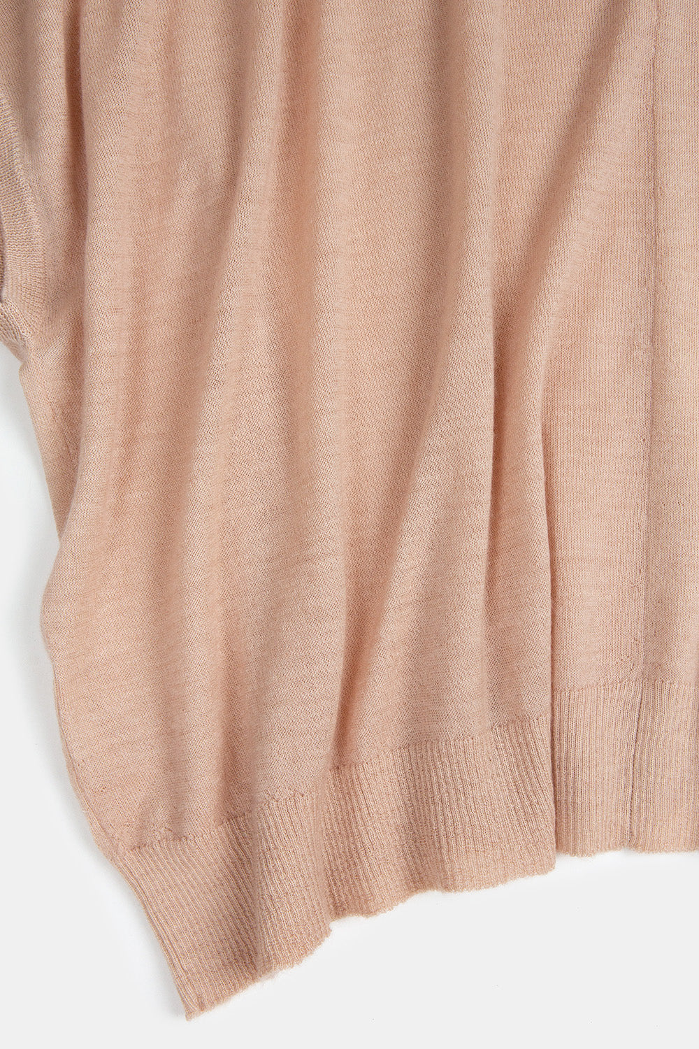 Cashmere V-Neck Cocoon Sweater In Fawn
