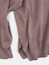 Pima Cotton V Neck Pullover in Haze