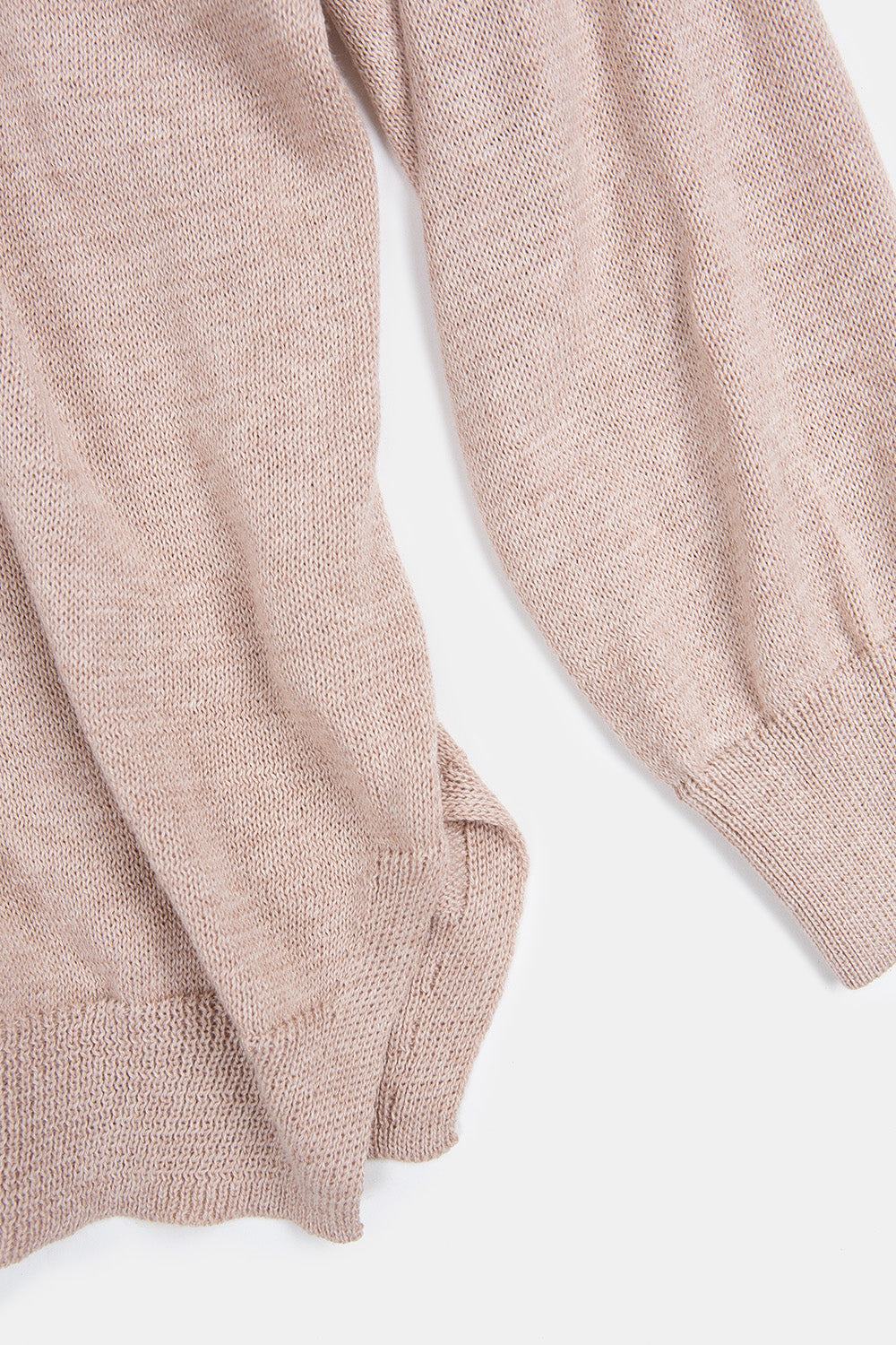 Pima Cotton V Neck Pullover in Twig