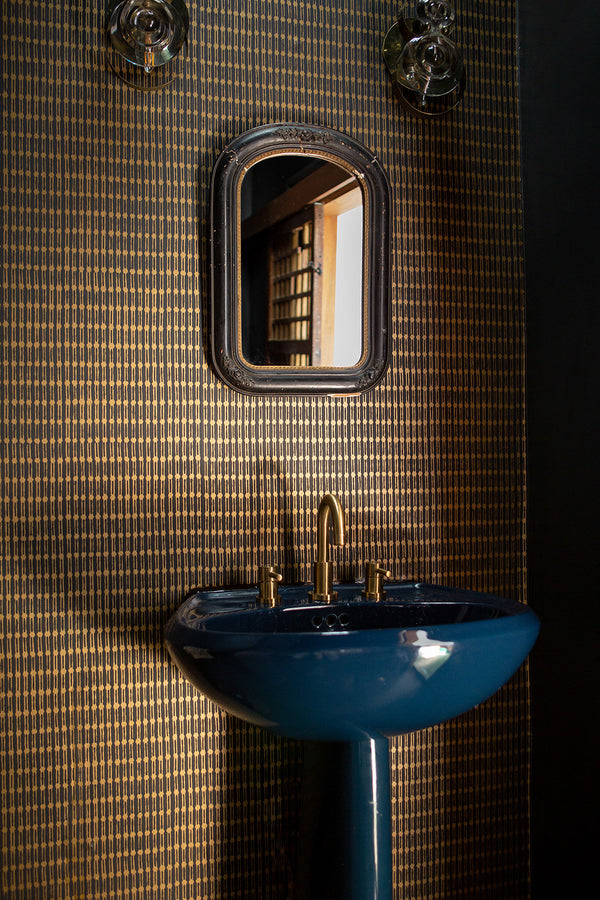 Jacobsen Wallpaper in Ebony/Gold