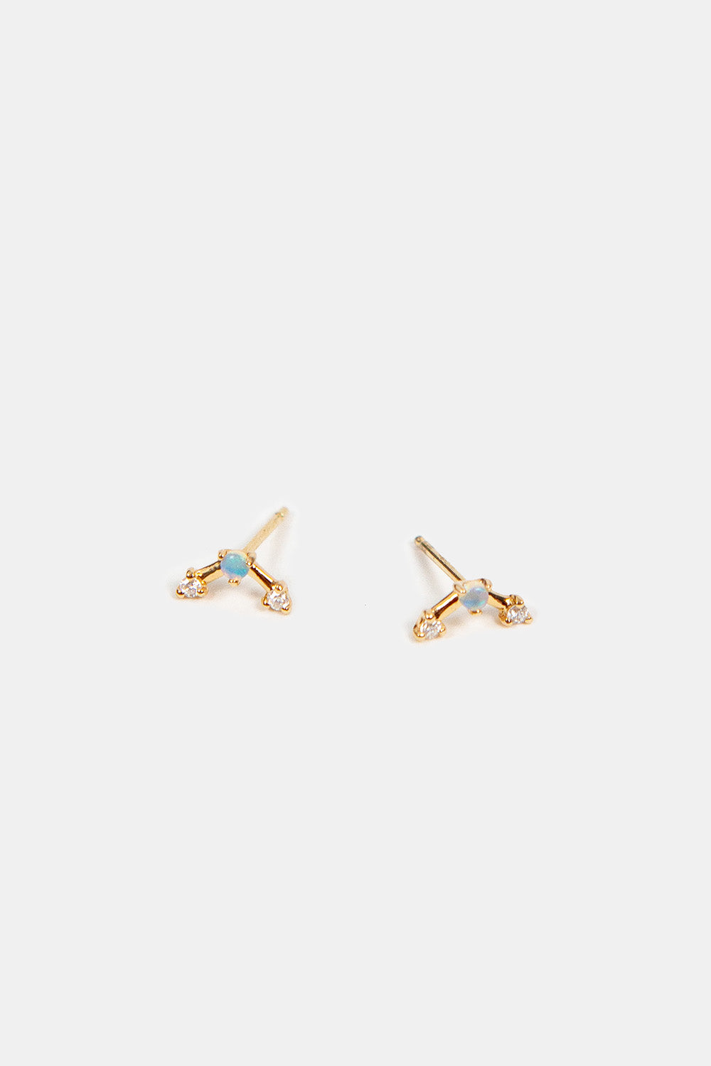 WWAKE Mini Three-Step Point Earrings