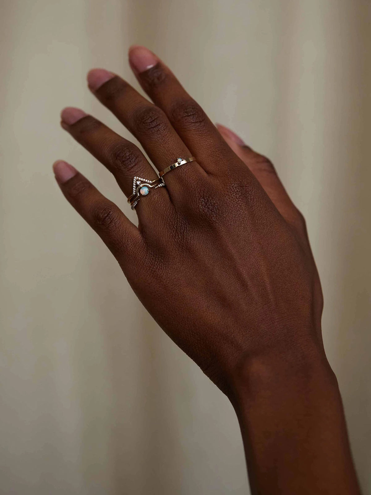 WWAKE Nestled Opal and Diamond Ring