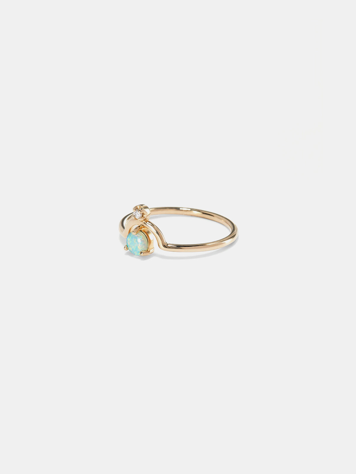 WWAKE Nestled Opal and Diamond Ring