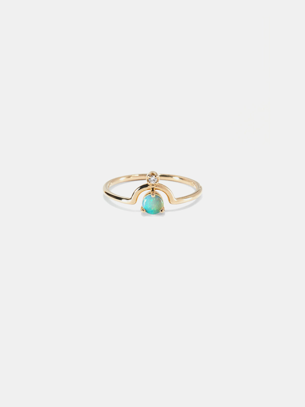 WWAKE Nestled Opal and Diamond Ring