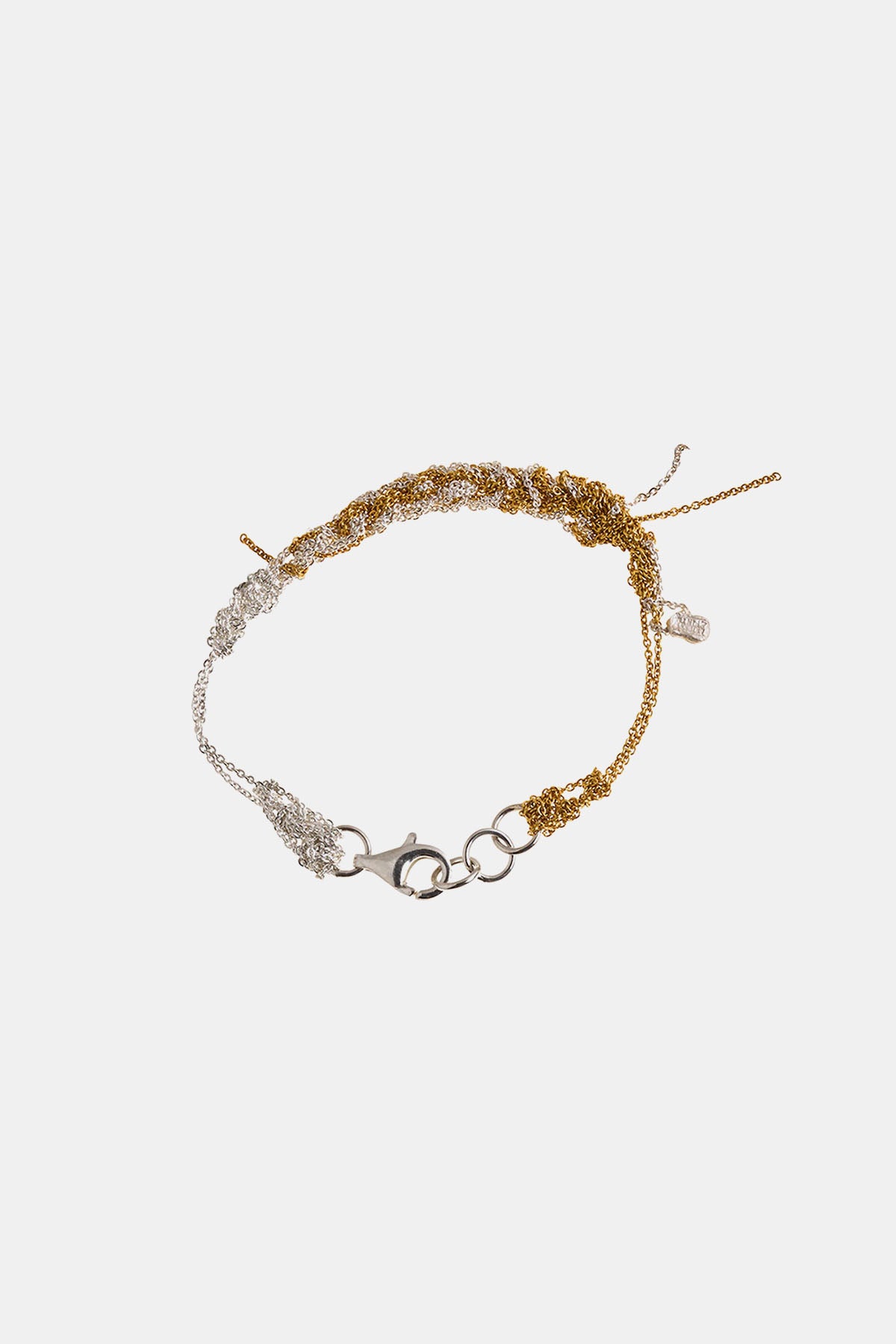 Arielle De Pinto 2-Tone Bare Chain Bracelet in Silver and Gold