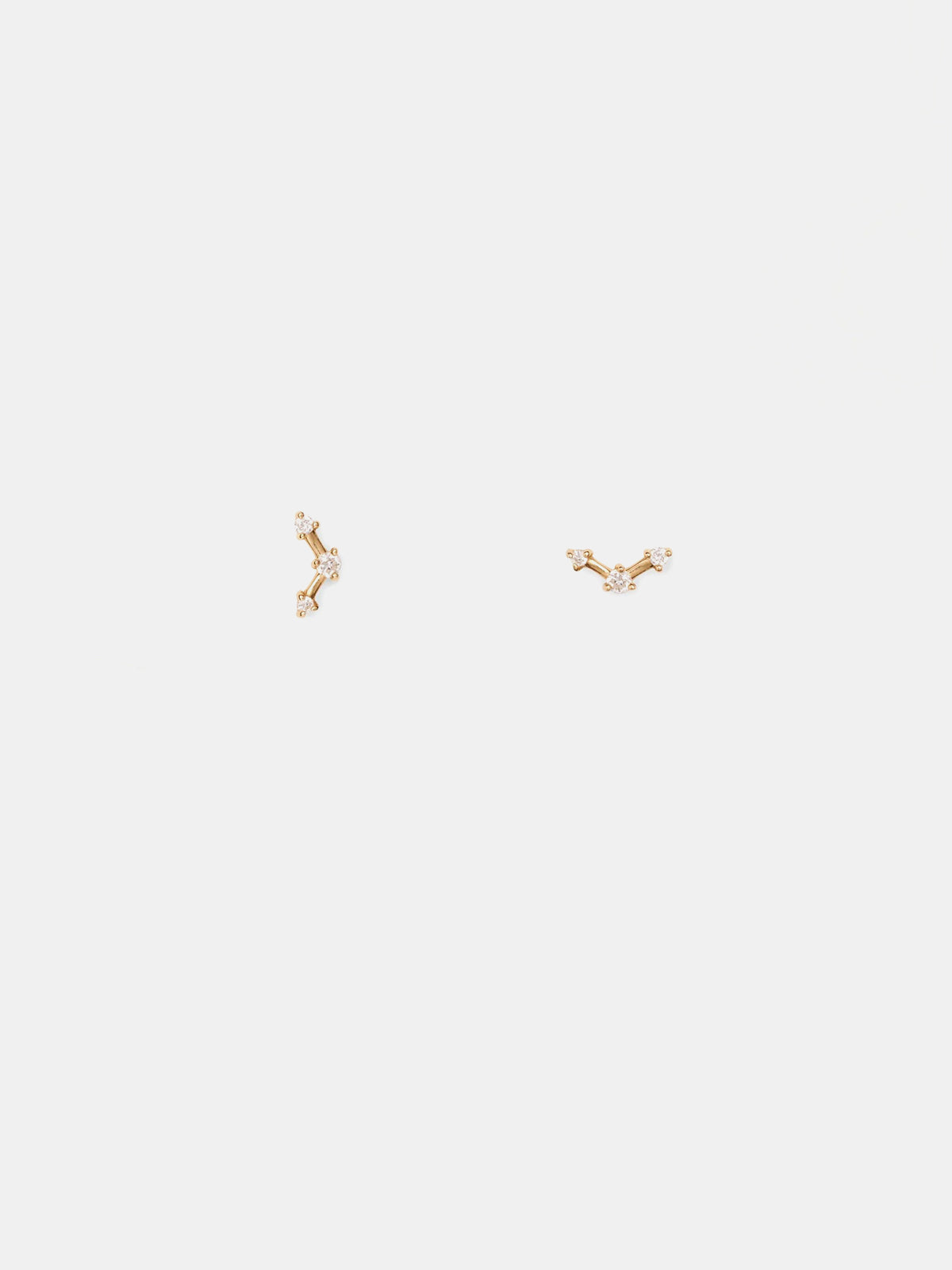 WWAKE Mini Three-Step Point Earrings