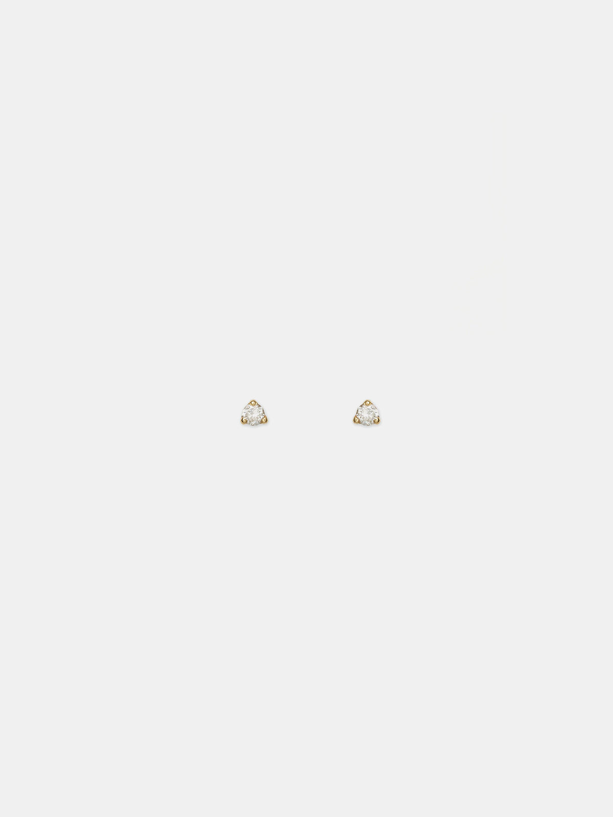 WWAKE Small White Diamond Studs