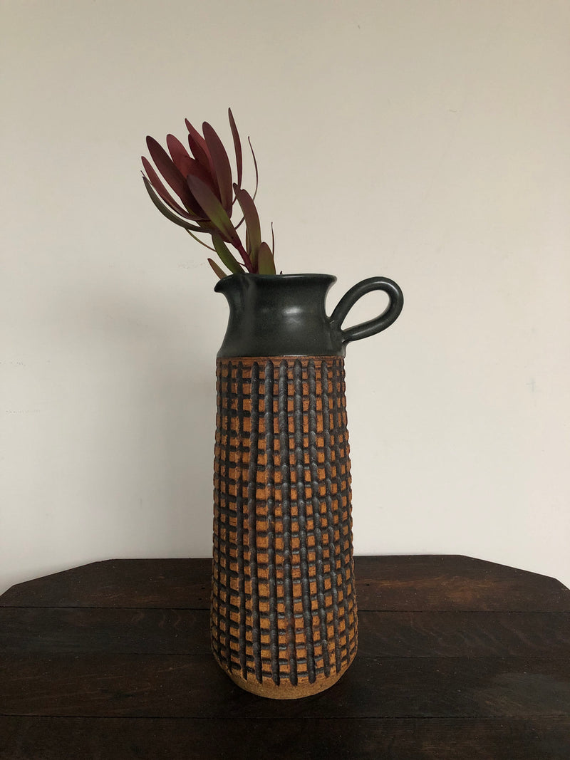 Vintage Victoria Little John Stoneware Pitcher