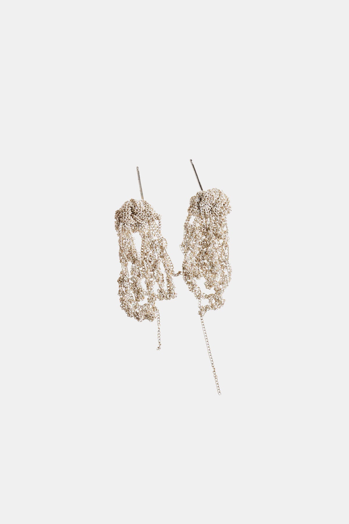 Arielle De Pinto Drip Earrings in Silver