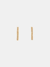 Satomi Kawakita Long Diamond Bar Studs