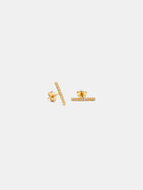 Satomi Kawakita Long Diamond Bar Studs