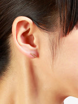Satomi Kawakita Long Diamond Bar Studs