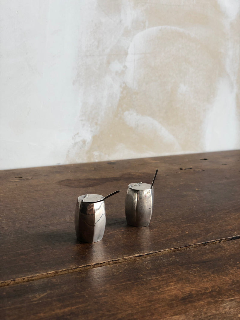 Set of Petite Antique Salt Cellars