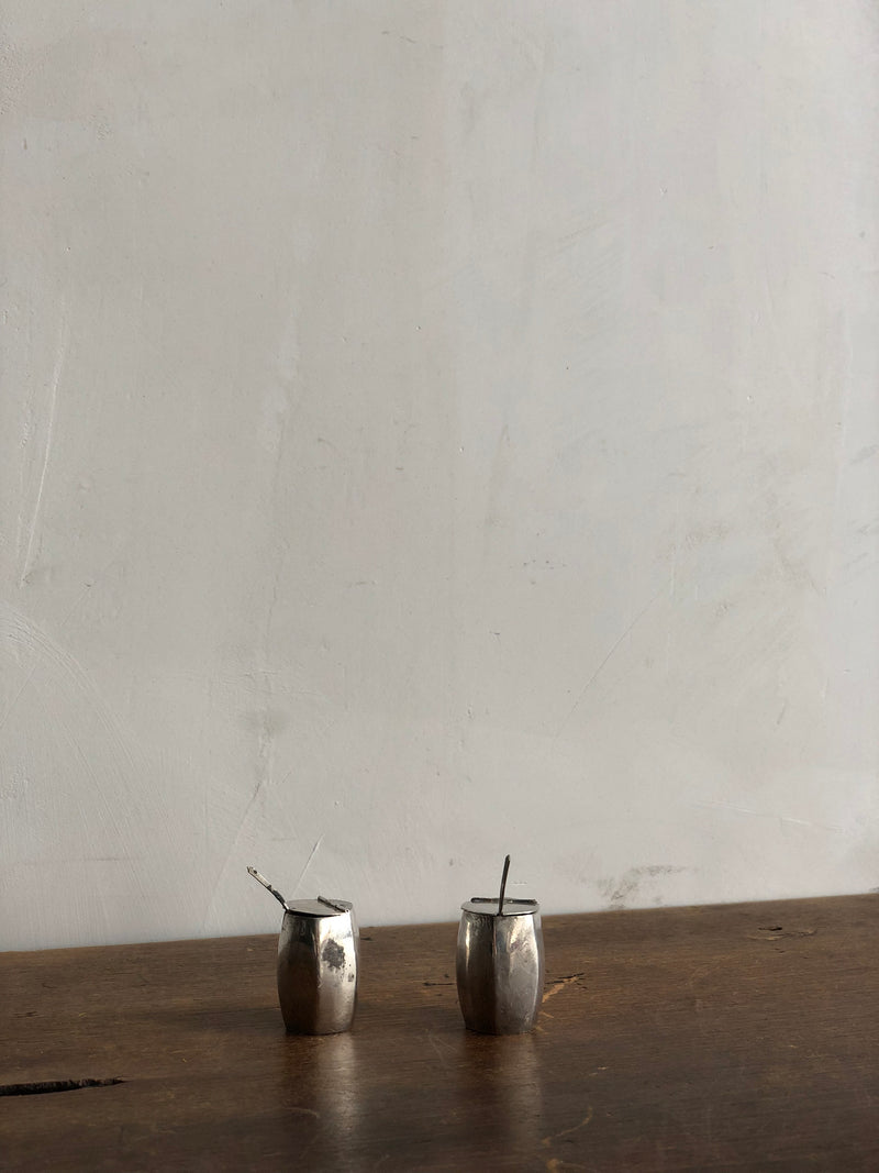 Set of Petite Antique Salt Cellars