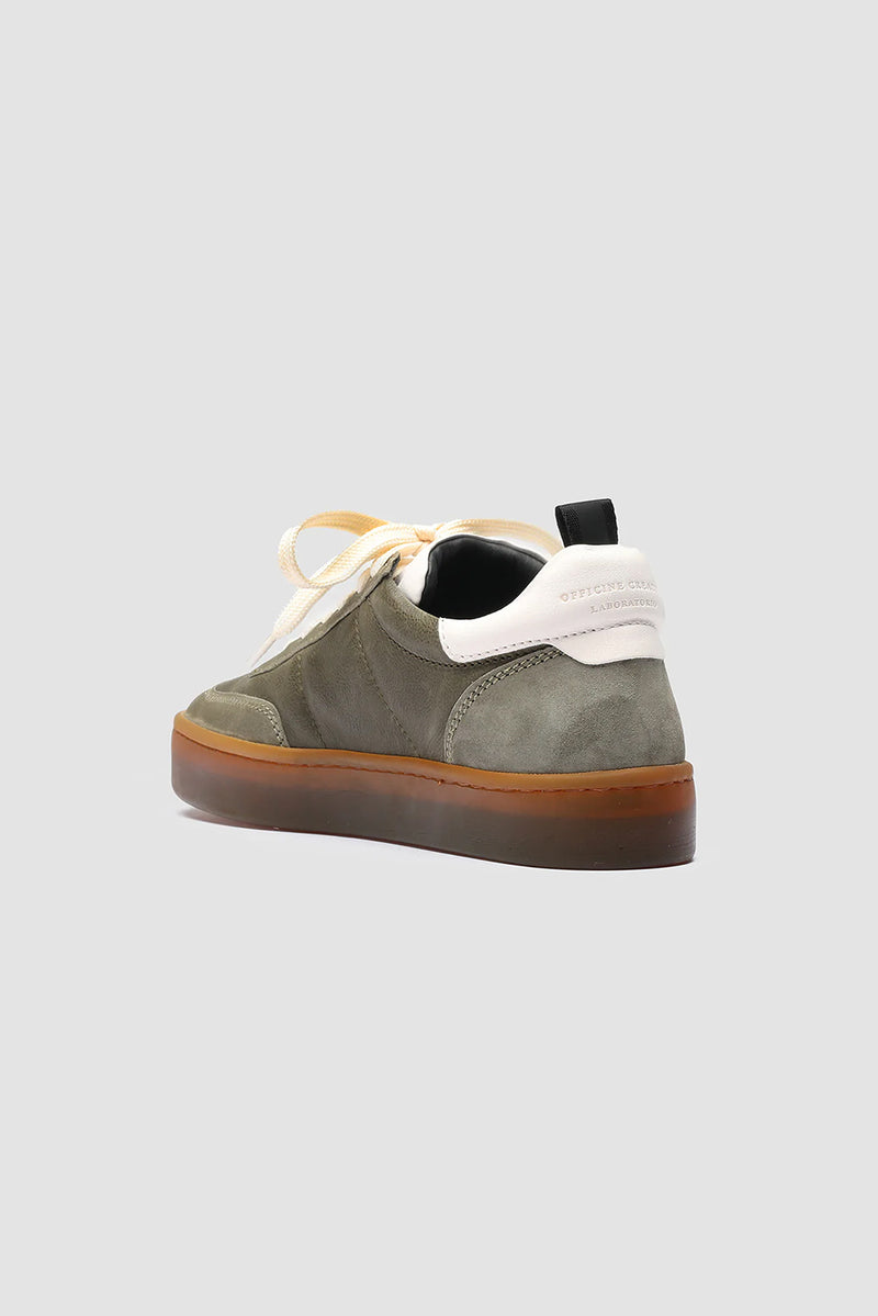 Officine Creative Kombined Sneaker in Olive/Tofu
