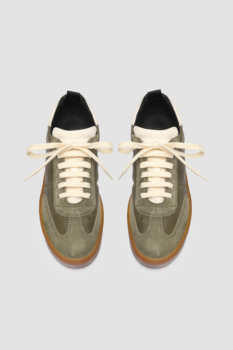 Officine Creative Kombined Sneaker in Olive/Tofu