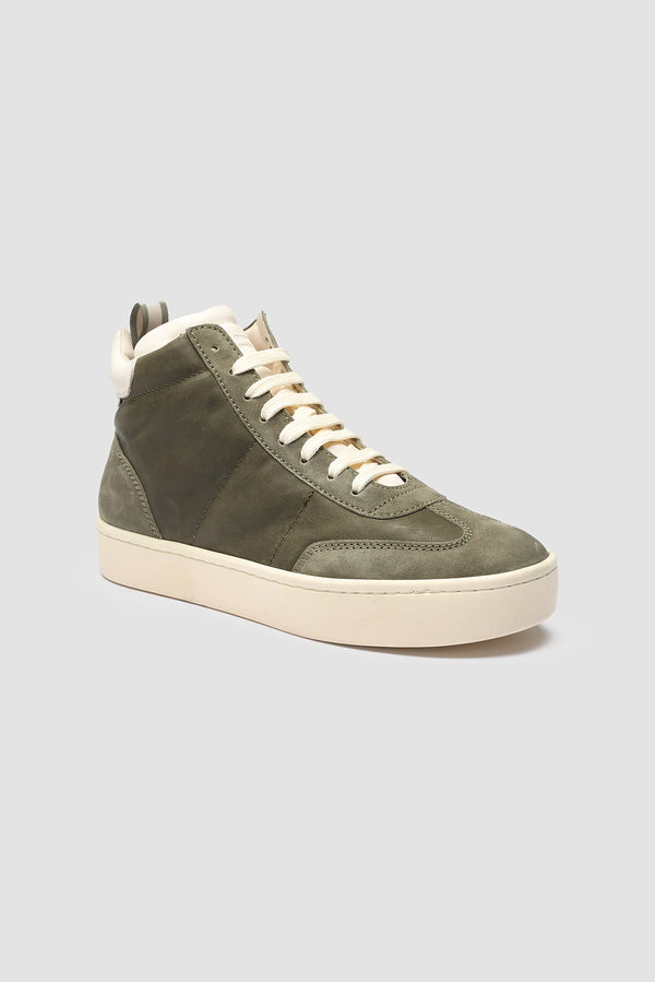 Officine Creative Kombined High Top Sneaker in Olive/Tofu