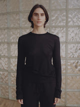 Baserange Long Sleeve Tee in Black