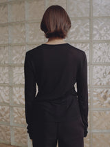 Baserange Long Sleeve Tee in Black
