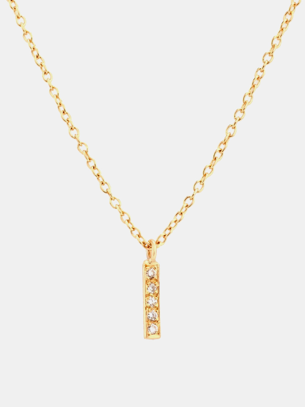 Satomi Kawakita Small Diamond Bar Necklace