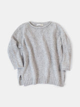 Alpaca Rollneck Sweater in Light Grey