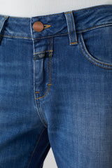Closed Baker Jean in Dark Blue