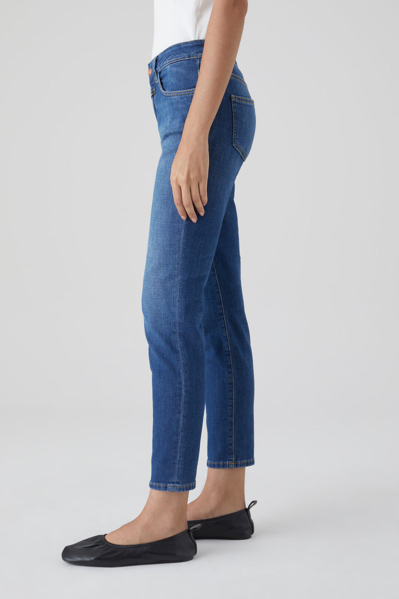 Closed Baker Jean in Dark Blue