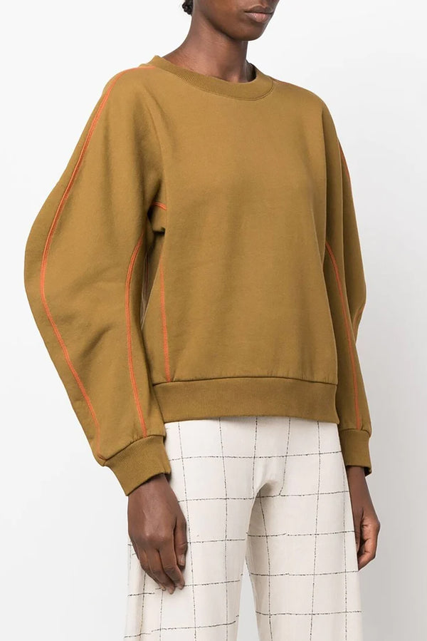 Henrik Vibskov Crackle Sweat in Breen