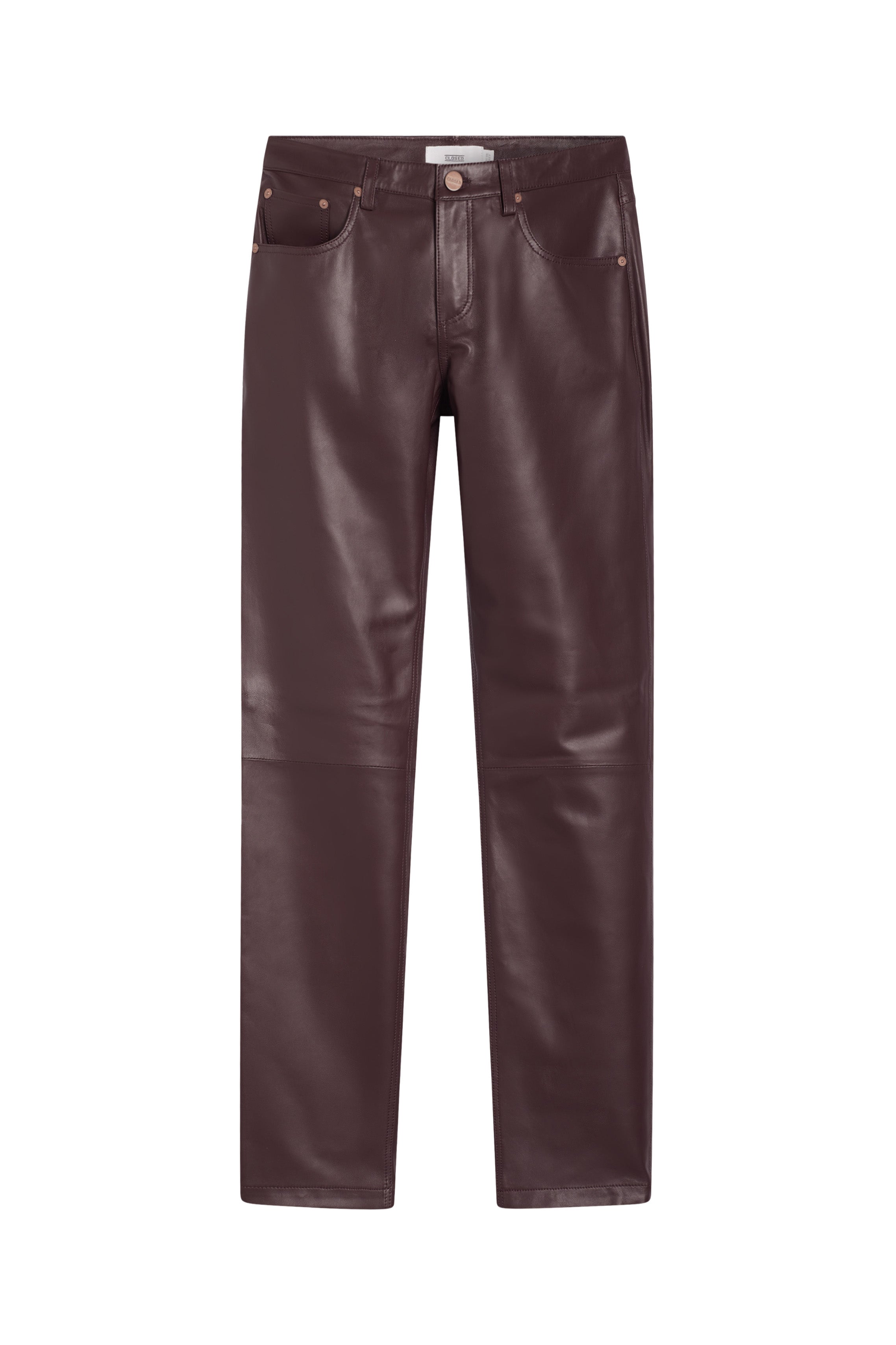 Closed Briston Leather Pants in Tea Rose