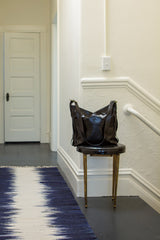 Elio Leather Buckle Bag in Black