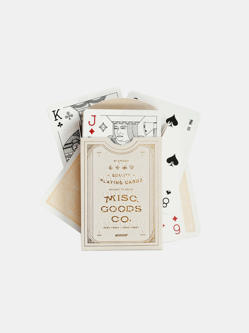 ivory playing cards deck