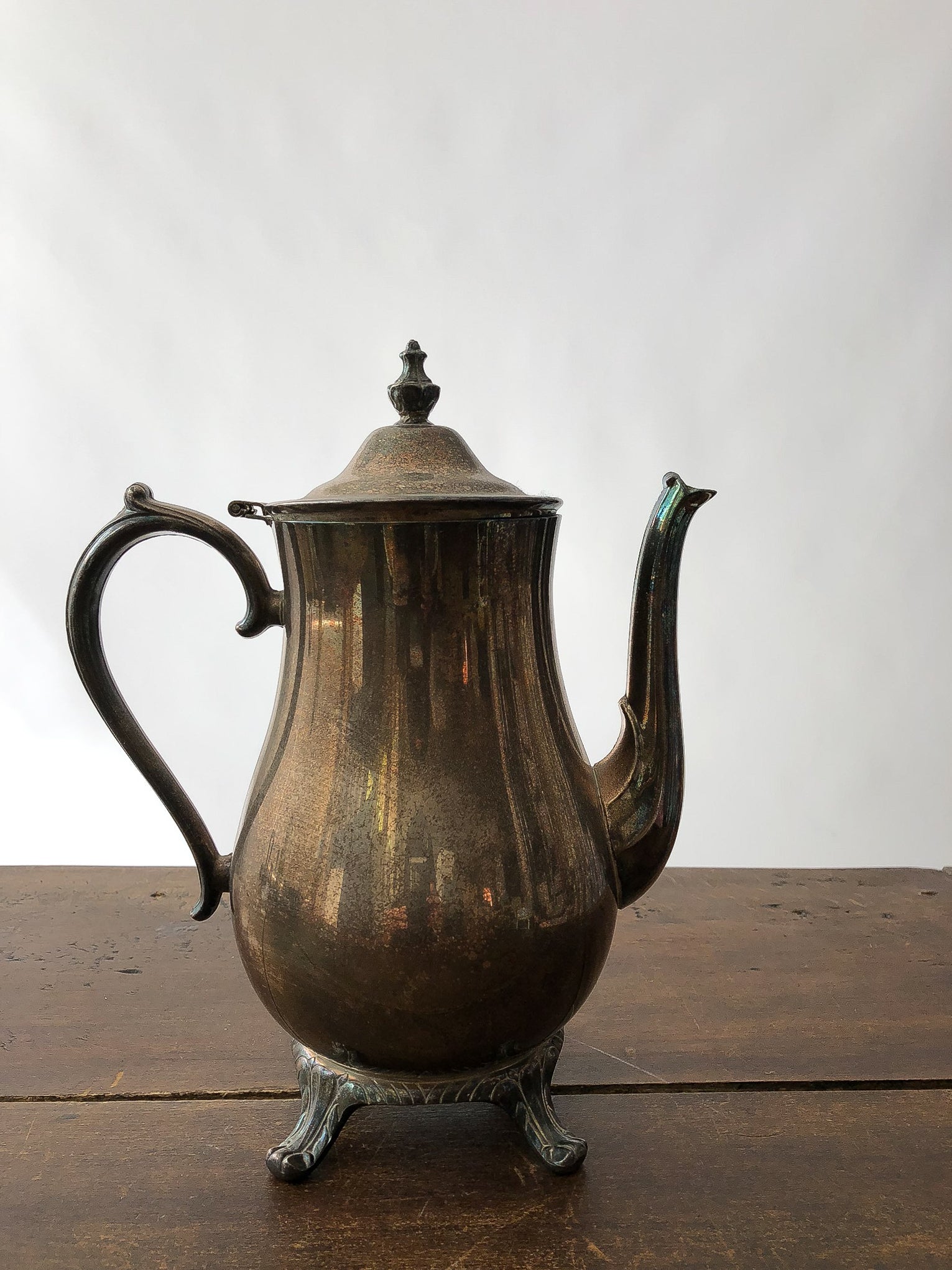 Vintage silver coffee clearance pot