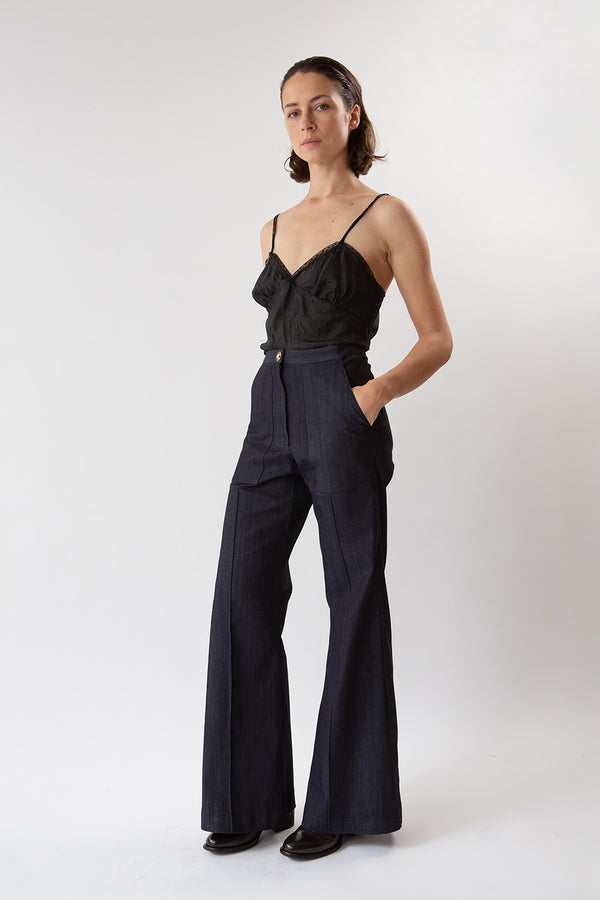 Darby Denim Pant in Dark Indigo
