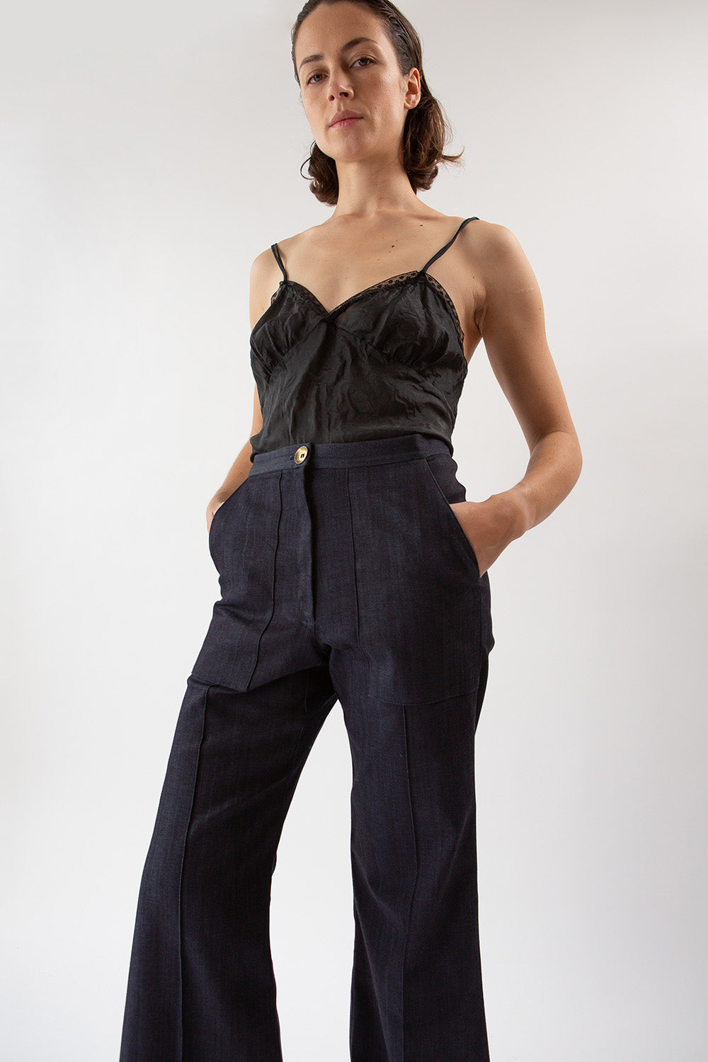 Darby Denim Pant in Dark Indigo