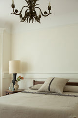 Cypress Euro Sham in Embroidered Natural Linen
