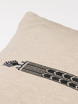 Cypress Euro Sham in Embroidered Natural Linen