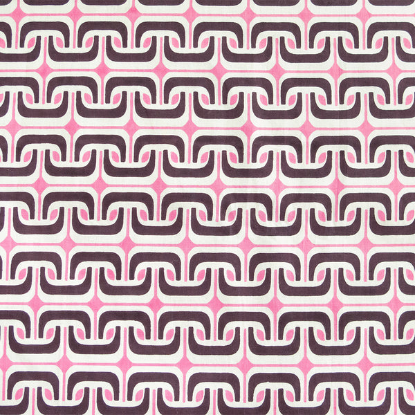 1965 Cotton in Pink/Prune/Natural