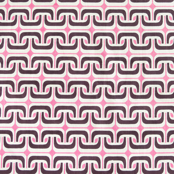 1965 Cotton in Pink/Prune/Natural